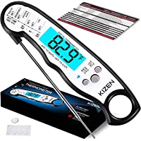 Kizen Digital Meat Thermometers for Cooking - Waterproof Instant Read Food Thermometer for Meat, Deep Frying, Baking…