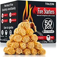 Fire starters for Grill, Fireplace, Campfires, Wood & Pellet Stove,Chimney, Fire Pit, BBQ, Smoker - Charcoal Fire…