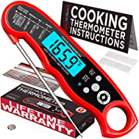 Alpha Grillers Instant Read Meat Thermometer for Grill and Cooking. Best Waterproof Ultra Fast Thermometer with…