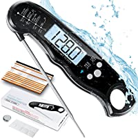 Instant Read Meat Thermometer for Cooking, Fast & Precise Digital Food Thermometer with Backlight, Magnet, Calibration…