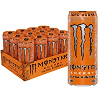 Monster Energy Ultra Sunrise, Sugar Free Energy Drink, 10.5 Ounce (Pack of 12)