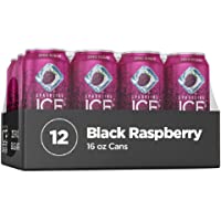 Sparkling Ice +Caffeine Black Raspberry Sparkling Water, with Antioxidants and Vitamins, Zero Sugar, 16 fl oz Cans (Pack…