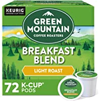 Green Mountain Coffee Roasters Breakfast Blend, Single-Serve Keurig K-Cup Pods, Light Roast Coffee, 12 Count (Pack of 6)