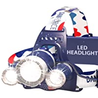 DanForce Headlamp. USB Rechargeable LED Head Lamp. Ultra Bright CREE 1080 Lumen Head Flashlight + Red Light. HeadLamps…