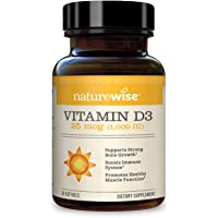 NatureWise Vitamin D3 1000iu (125 mcg) 1 Month Supply for Healthy Muscle Function, Bone Health and Immune Support, Non…