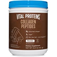 Vital Proteins Chocolate Collagen Powder Supplement (Type I, III) for Skin Hair Nail Joint - Hydrolyzed Collagen - Dairy…