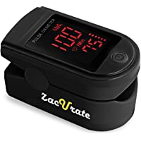 Zacurate Pro Series 500DL Fingertip Pulse Oximeter Blood Oxygen Saturation Monitor with Silicon Cover, Batteries and…