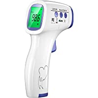 LPOW Forehead Thermometer for Adults, The Non Contact Infrared Baby Thermometer for Fever, Body Thermometer and Surface…