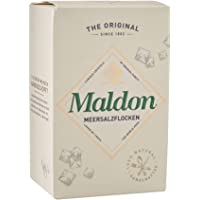 Maldon Salt, Sea Salt Flakes, 8.5 oz (240 g), Kosher, Natural, Handcrafted, Gourmet, Pyramid Crystals (Packaging May…