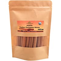 Organic Ceylon cinnamon sticks, True or Real Cinnamon, Premium Grade, Harvested from a USDA Certified Organic Farm in…