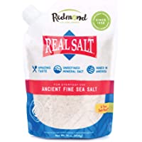 Redmond Real Salt - Ancient Fine Sea Salt, Unrefined Mineral Salt, 16 Ounce Pouch (1 Pack)