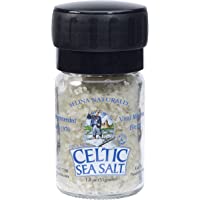 Light Grey Celtic Sea Salt Mini Grinder, 1.8 Ounces