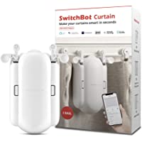 SwitchBot Curtain Smart Electric Motor - Wireless App or Automate Timer Control, Add Hub Mini/Plus Compatible with Alexa…