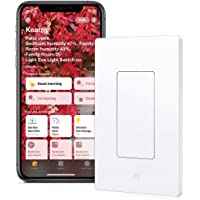 Eve Light Switch - Apple HomeKit Smart Home, Smart Light Switch, Set Timers & Schedules, Bluetooth, App Compatibility