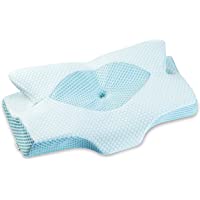 Elviros Cervical Memory Foam Pillow, Contour Pillows for Neck and Shoulder Pain, Ergonomic Orthopedic Sleeping Neck…