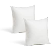 Foamily Throw Pillows Insert Set of 2-12 x 12 Insert for Decorative Pillow Covers - Made in USA - Bed and Couch Pillows