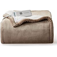 Bedsure Heated Blanket Electric Throw - Soft Electric Blanket for Couch, 5 Heat Settings Fleece Blanket with 3hrs Timer…