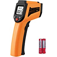 Laser Infrared Thermometer Non-Contact Digital Temperature Gun，-50°C to 400°C(-58°F to 752°F) IR Thermometer for…