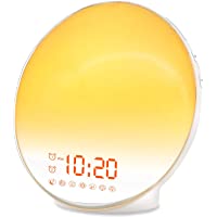 Wake Up Light Sunrise Alarm Clock for Kids, Heavy Sleepers, Bedroom, with Sunrise Simulation, Sleep Aid, Dual Alarms, FM…