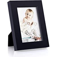 3.5x5 inch Picture Frame Made of Solid Wood High Definition Glass for Table Top Display and Wall Mounting Photo Frame…