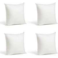 Foamily Throw Pillows Insert Set of 4-12 x 12 Insert for Decorative Pillow Covers - Made in USA - Bed and Couch Pillows