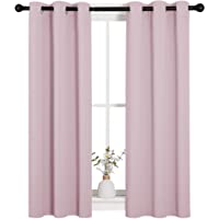 NICETOWN Blackout Curtain Panels for Girls Room, Nursery Essential Thermal Insulated Solid Grommet Top Blackout Drapes…