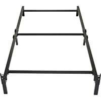 Amazon Basics Metal Bed Frame, 6-Leg Base for Box Spring and Mattress - Twin, 74.5 x 38.5-Inches, Tool-Free Easy…
