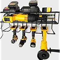 c2M Heavy Duty Floating Tool Shelf | Wall Mounted Storage Rack for Handheld & Power Tools | Compact Steel Design w/ 100…