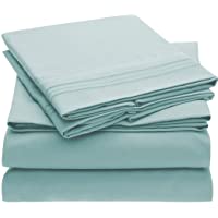 Mellanni Extra Deep Pocket Twin XL Sheet Set - Luxury 1800 Bedding Sheets & Pillowcases - Fits College Dorm Room…