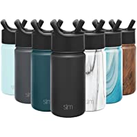 Simple Modern Kids Water Bottle with Straw Lid Vacuum Insulated Stainless Steel Metal Thermos | Reusable Leak Proof BPA…
