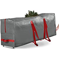 Rolling Large Christmas Tree Storage Bag - Fits Artificial Disassembled Trees, Durable Handles & Wheels for Easy…