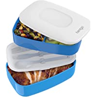 Bentgo Classic - All-in-One Stackable Bento Lunch Box Container - Modern Bento-Style Design Includes 2 Stackable…