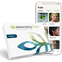 AncestryDNA + Traits: Genetic Ethnicity + Traits Test, AncestryDNA Testing Kit with 35+ Traits, DNA Ancestry Test Kit…