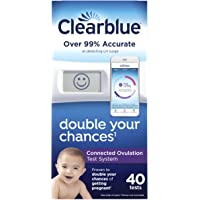 Clearblue Connected Ovulation Test System featuring Bluetooth connectivity and Advanced Ovulation Tests with digital…
