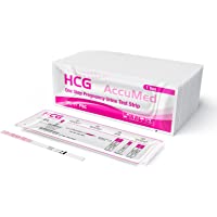 AccuMed Pregnancy Test Strips, 25-Count Individually Wrapped Pregnancy Strips, Early Home Detection Pregnancy Test Kit…