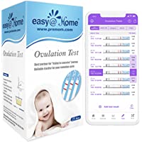 Easy@Home Ovulation Test Strips, 25 Pack Fertility Tests, Ovulation Predictor Kit, FSA Eligible, Powered by Premom…