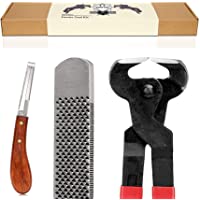 Hoofere Professional Farrier Tool Kits Hoof rasp hoof Nippers hoof Knife 3 in 1 for Farriers, Veterinarians, and…