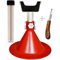 AAProTools Standard Horse Size Hoof Farrier Stand - Red + Hoof Knife