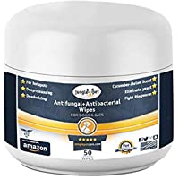 Jungle Pet Medicated Wipes for Dogs & Cats - Hot Spots, Ring Worm, Itch, and Irritation Relief - with Ketoconazole…