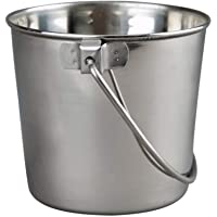 Advance Pet Products Heavy Stainless Steel Round Bucket