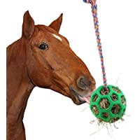 YUYUSO Horse Treat Ball Hay Feeder Ball Hanging Feeding Toy for Horse Stable Stall Rest