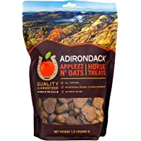 Adirondack Applezz N’ Oats Horse Treats [Oven Baked, Heart Shaped Horse Treats with Apples and Oats], 1.5 lb. Pouch