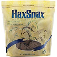 Manna Pro Flax Snax Horse Treats | Enriched with Biotin | 3.2 LB