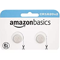Amazon Basics 2 Pack CR1620 3 Volt Lithium Coin Cell Battery