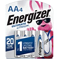 Energizer AA Batteries, Ultimate Lithium, 4 Count