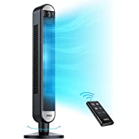 Dreo Tower Fan with Remote, 90° Oscillating Bladeless Fan, 42 Inch, Quiet with 6 Speeds, Large LED Display, Touchpad…