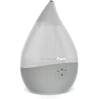 Crane Droplet Ultrasonic Cool Mist Humidifier, 0.5 Gallon, 250 Sq Ft Coverage, Optional Vapor Pad Slot, Air Humidifier…