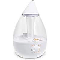 Crane Drop Ultrasonic Cool Mist Humidifier Filter Free 1 Gallon 500 Sq Ft Coverage for Plants Home Bedroom Baby Nursery…