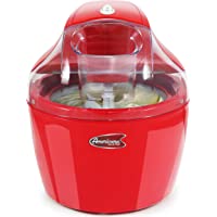 Americana EIM-1400R 1.5 Qt Freezer Bowl Automatic Easy Homemade Electric Ice Cream Maker, Ingredient Chute, On/Off…