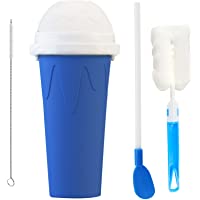 LATIBELL Slushy Maker Cup Travel Slushie Cup Portable Slushie Maker Frozen Magic Cup Double Layer Silica Cup Pinch Cup…